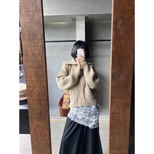 翻领外套上衣 Lem高级感针织毛衣aire迪丽热巴同款 zui高品质