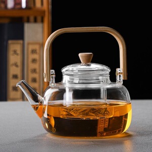 玻璃煮茶壶耐高温加厚提梁壶家用大容量烧水壶电陶炉煮茶器泡茶壶