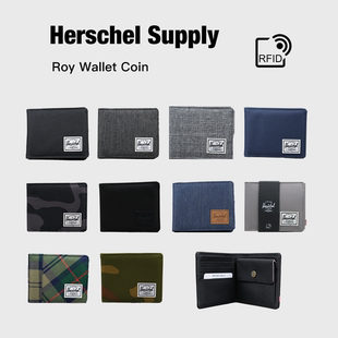 包邮Herschel Roy + Coin 短款防盗刷钱包男钱包10766系列