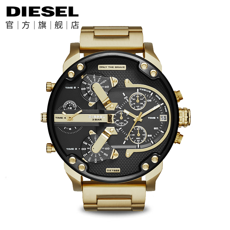 Diesel/µÏÈüÄдó±íÅÌÊÖ±íÄÐÊ¿ºÚ½ðʯӢŷÃÀʱÉг±Íó±íDZ7333