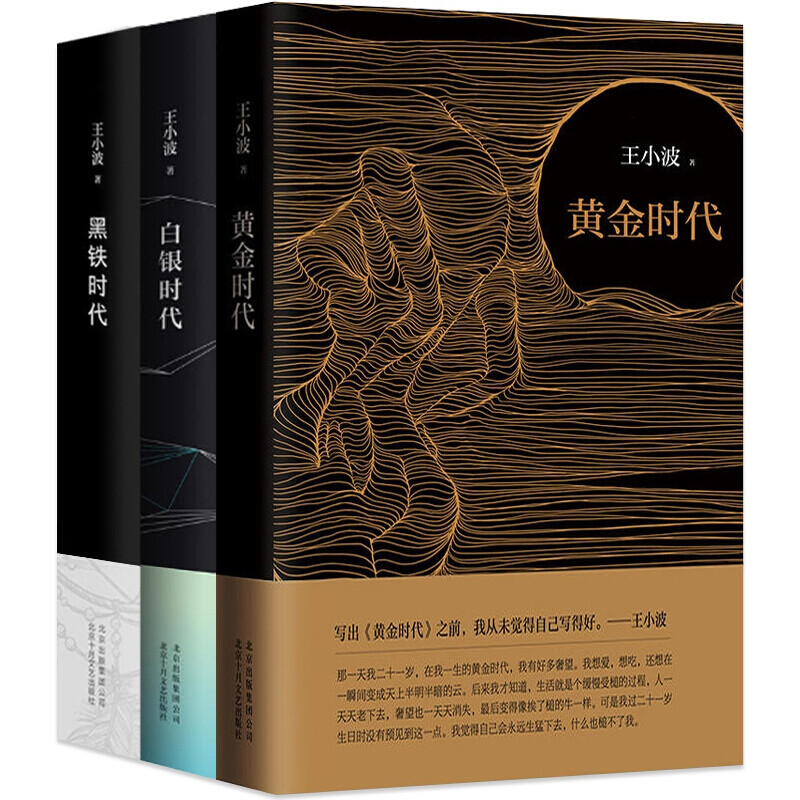 正版 王小波作品三部曲 王小波全集 黄金时代+白银时代+黑铁时代