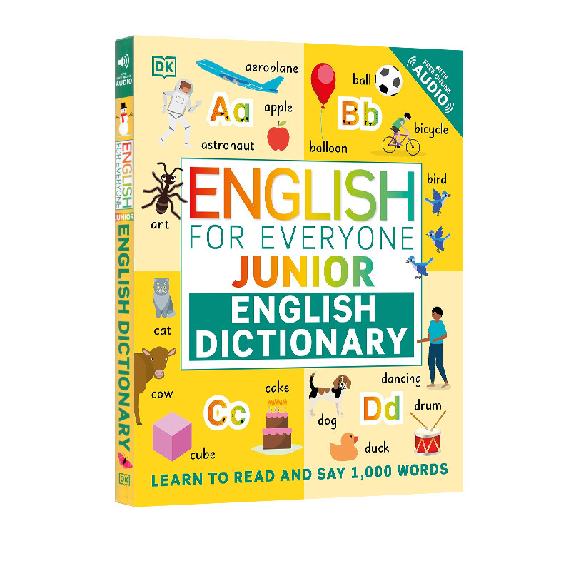 英文原版 DK新视觉 English for Everyone Junior English Dictionary 全民英语 英语初级词典 儿童亲子英语学习有音频
