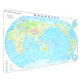 世界地理速记地图 桌垫版