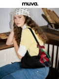 muva Оригинальная вместительная и большая сумка на одно плечо, из натуральной кожи