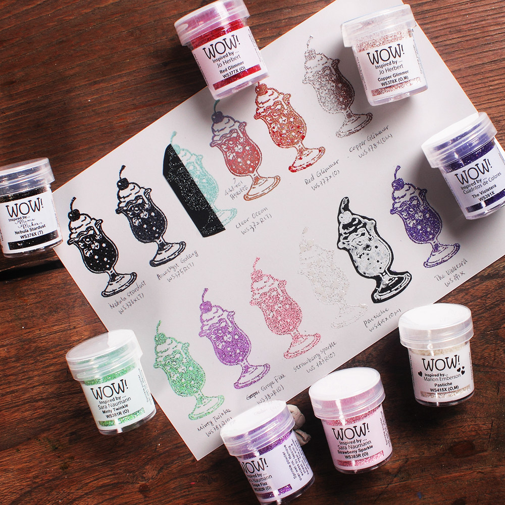 英国WOW光晕亮光半透明炫彩凸粉