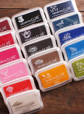 月猫MEMENTO-LUXE多功能印台日本Tsukineko颜料纪念彩色手帐印泥