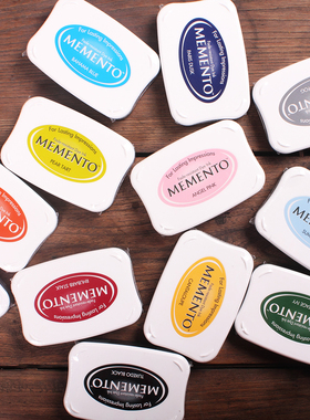 月猫MEMENTO速干水性染料印台日本Tsukineko艺术鲜艳贺卡纸艺印泥