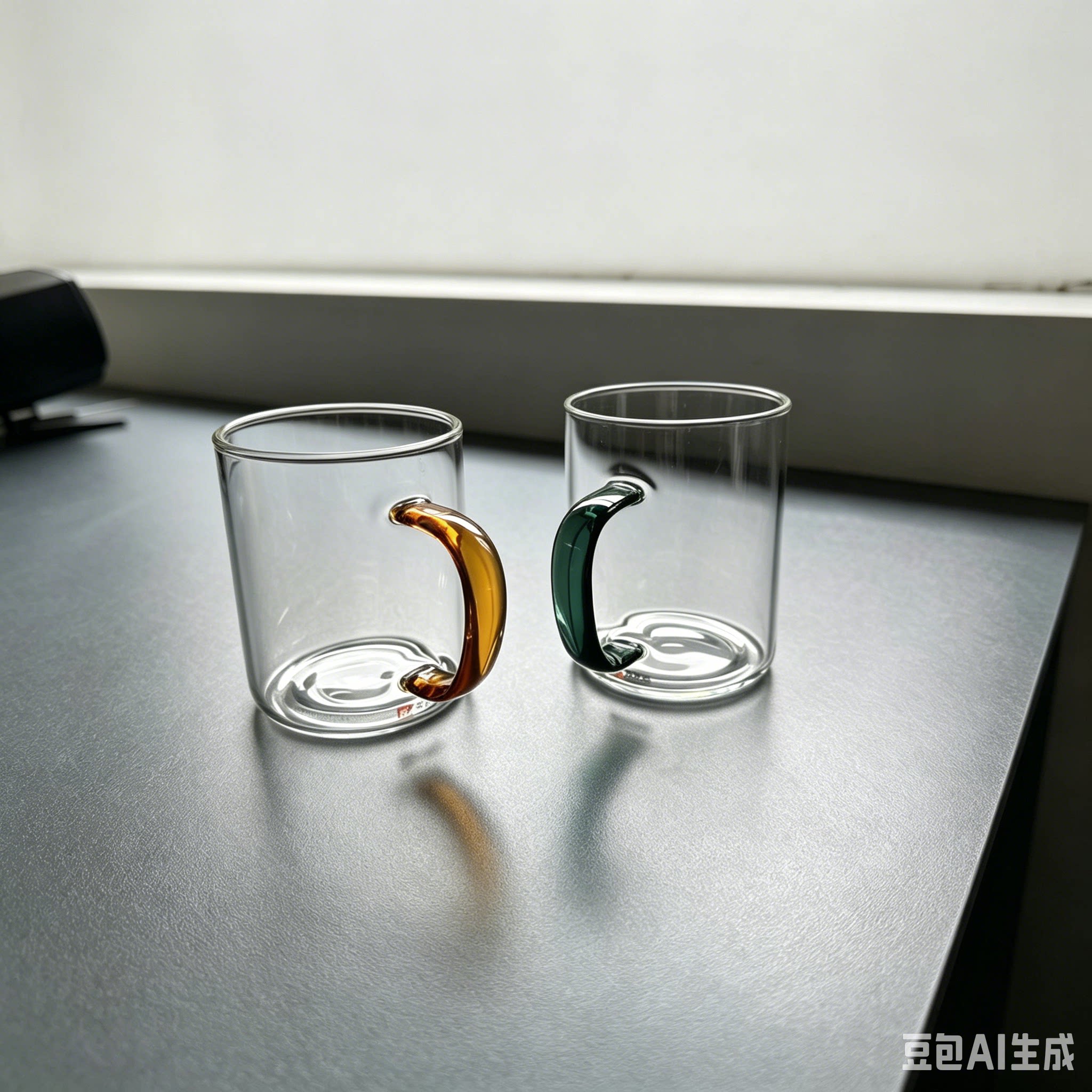 高硼硅耐热带把玻璃茶杯可微波