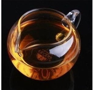 包邮耐热透明玻璃茶具大小 茶海公道杯  分茶器苹果茶海 平底茶海