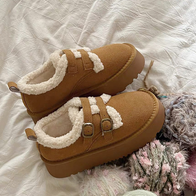 3-12岁儿童勃肯雪地靴冬季新款