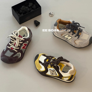 n字复古韩系中大童男女童鞋 阿甘鞋 时尚 休闲鞋 潮 德训鞋 儿童运动鞋