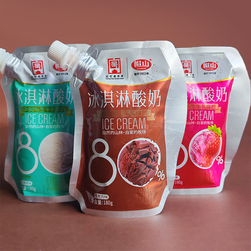 帽山草莓味原味巧克力味冰淇淋酸奶冷藏生牛乳风味发酵乳袋装180g,咖啡/麦片/冲饮,低温酸奶,淘宝优惠券,粉丝福利购,淘宝优惠卷