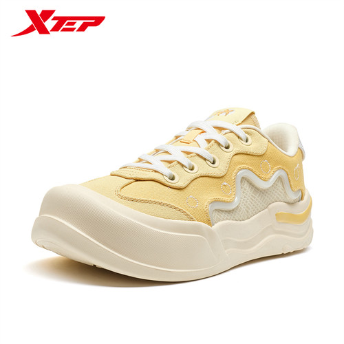 特步泡泡糖运动鞋女夏季潮流休闲鞋低帮运动鞋百搭976318330004