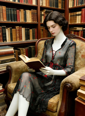 超大裙摆半透明100%桑蚕丝纯真丝长袖罩衣连衣裙诱惑神秘自配里裙