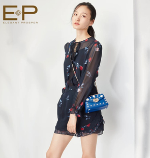 EP雅莹防晒真丝桑蚕丝连体短裤有衬不透经典款商场专柜样衣孤品