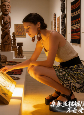 宽摆像小裙子的裙裤里外双层纯真丝100%桑蚕丝五分短裤裙花色全衬