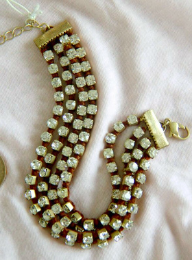 四层闪钻柔软欧美风独家孤品手链