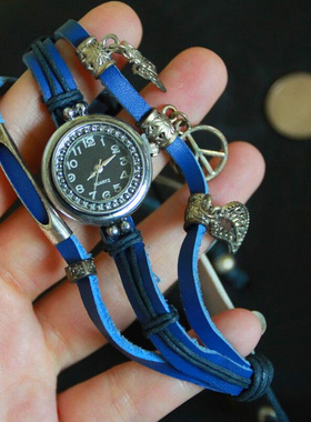 腕表欧美风复古独家孤品皮革手链