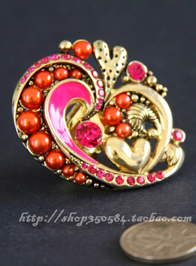 夸张鲜艳独家孤品戒指满百包邮