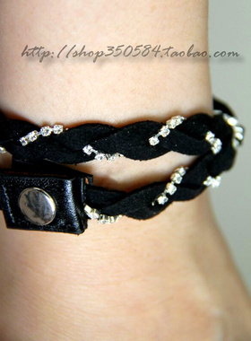 双层水钻独家孤品手链满百包邮