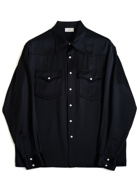 350g Heavy Drape Satin 厚垂重缎三醋酸 西部衬衫 配日产玛瑙扣