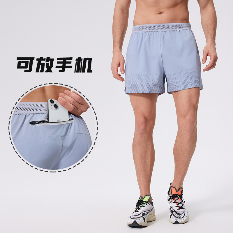 路伊梵男士运动短裤后腰放手机