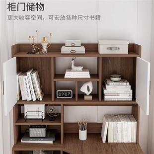 新品转角书桌书柜一体电脑台式桌靠右带书架组合办公学习写字桌 1