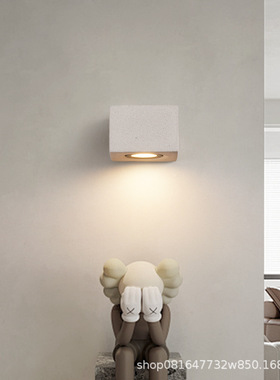 混凝土微水泥水磨石壁灯工业风酒吧民宿咖啡厅外墙防水店铺门头灯