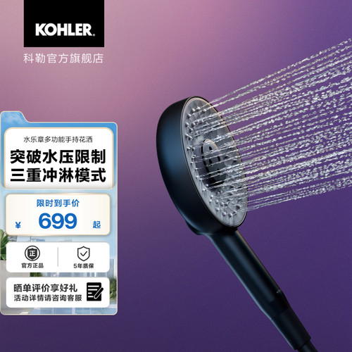 科勒水乐章多功能手持花洒