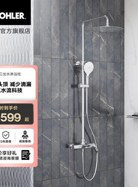 科勒利奥三出水家用卫生间淋浴花洒305mm顶喷26241