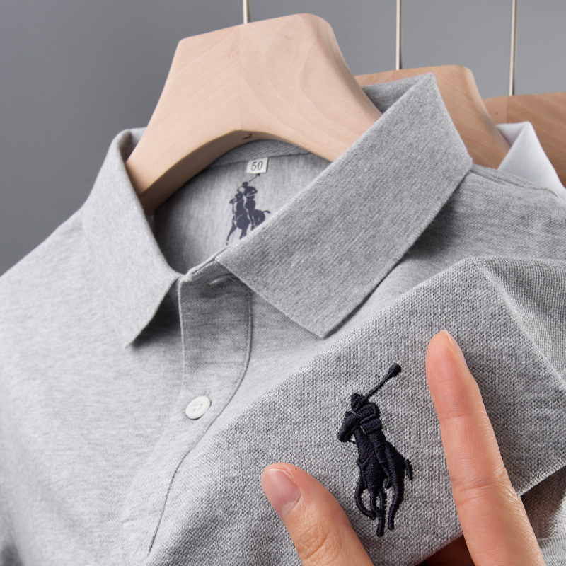 短袖保罗polo男士衣服t中年