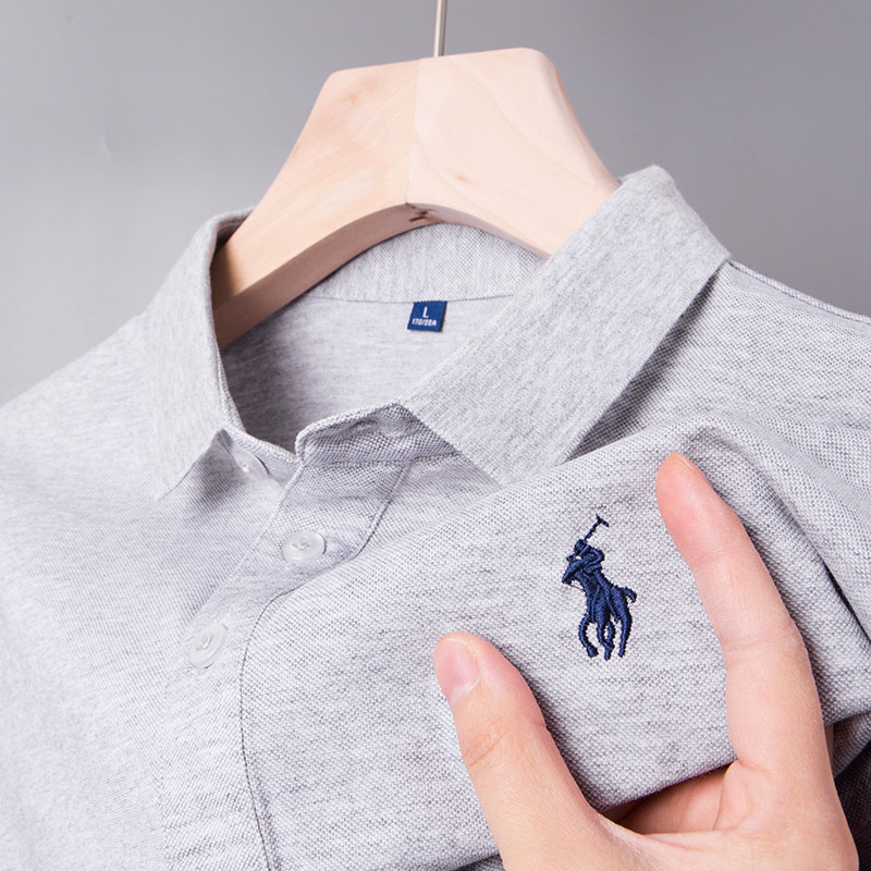 中年男士商务休闲短袖T恤