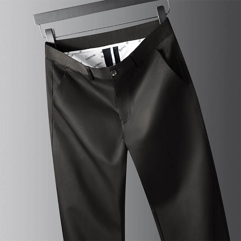 男士休闲裤男裤子春秋冬季新款中老年人爸爸下装西裤长裤衬衫搭配