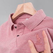 保罗POLO衫 短袖 t恤冰丝中年爸爸夏装 男士 pro夏季 plol纯棉上衣poli