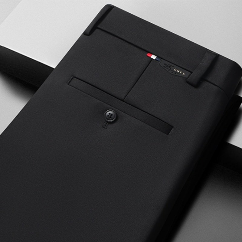 中年男士休闲裤男裤子春秋冬季加绒加厚爸爸装新款西裤配衬衫长裤