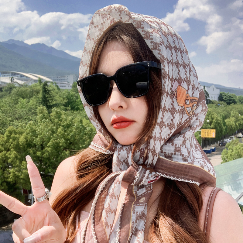 棉麻丝巾春秋夏季领巾时尚柔软