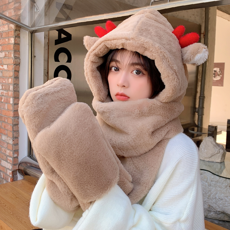 可爱新款韩版女秋冬季百搭帽子
