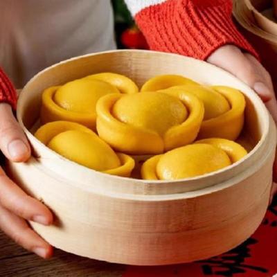 元宝馒头黄金花糕新年发财花馍手工花饽饽送礼品山东特产年货