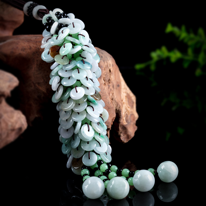 翡翠汽车挂件高档车挂饰