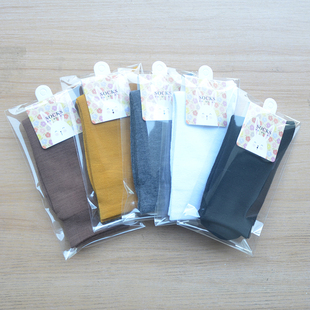 独立包装 长袜子女袜纯色中长筒春秋可做赠品小礼品足疗店高腰730