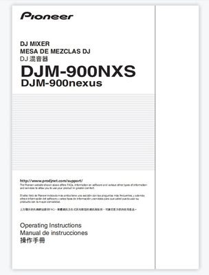 先锋Pioneer DJM-900nexus混音台打碟机djm900nexus说明书