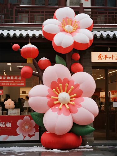 2026充气马年气模定制发光财神吉祥物巨大型马上暴富美陈装饰户外