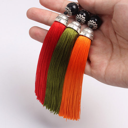 流苏穗带帽DIY手工穗子挂件新款龙虾扣流苏穗子挂件