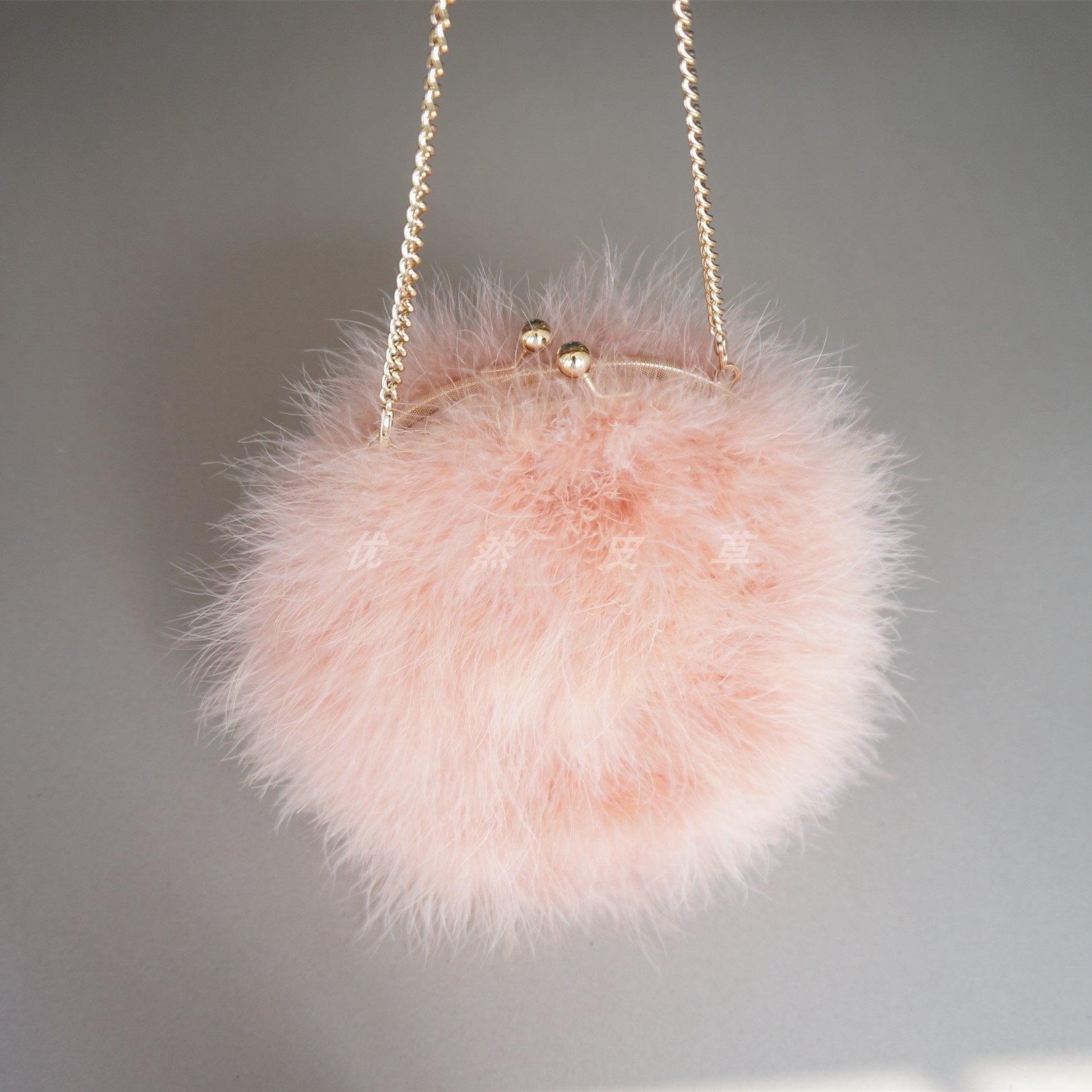 2018秋冬新款女日韩百搭小包毛毛绒皮草包斜挎包手拿包圆形链条包,箱包皮具/热销女包/男包,通用款女包,淘宝优惠券,粉丝福利购,淘宝优惠卷