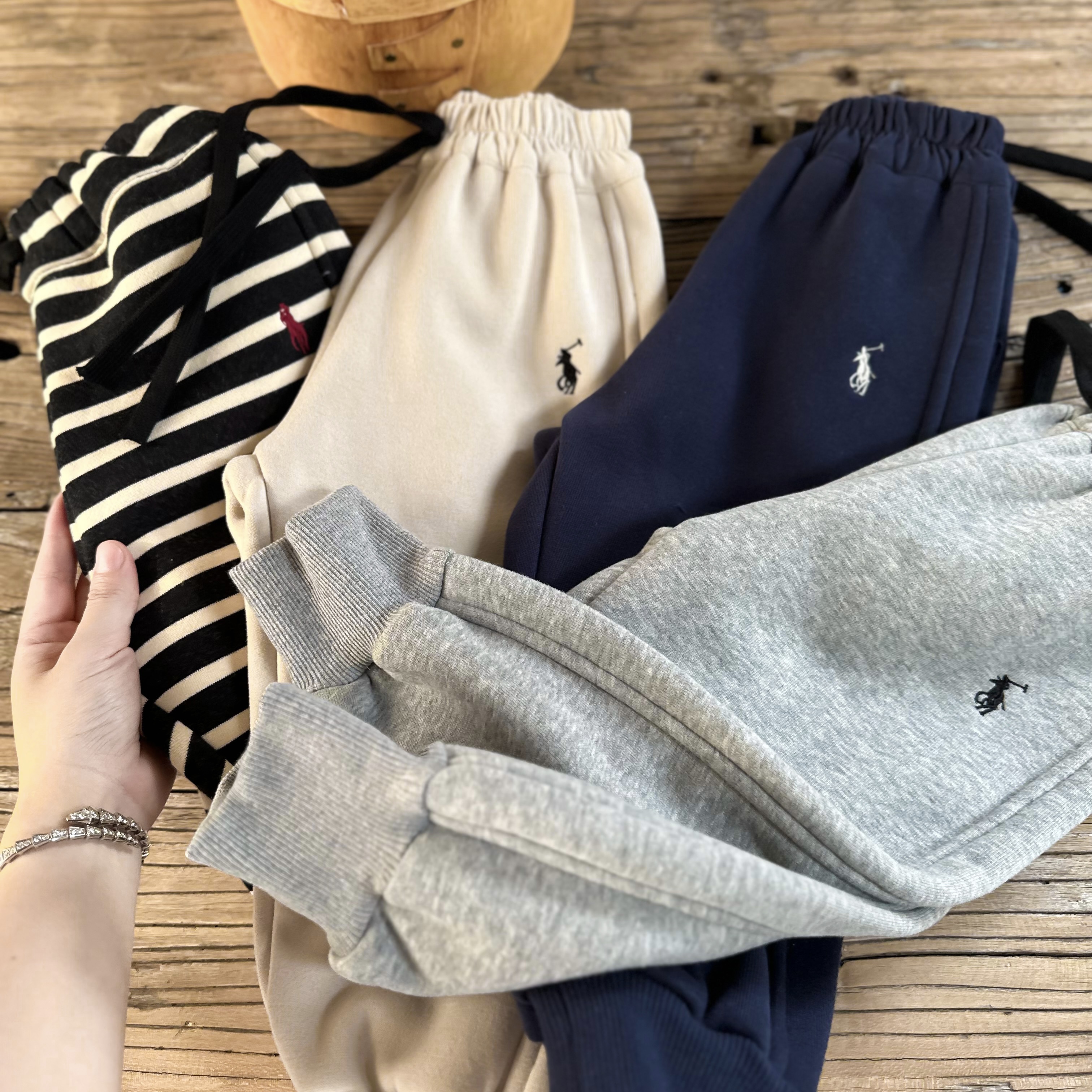 辰妈长裤秋冬一体绒卫裤