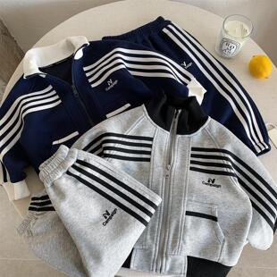 2026春款儿童套装男女童韩版卫衣外套宝宝小童休闲卫裤运动两件套