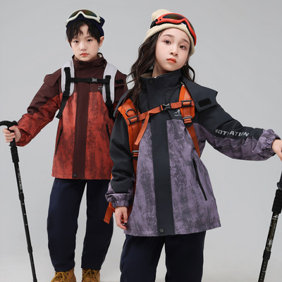 冲锋衣女童三合一可拆卸