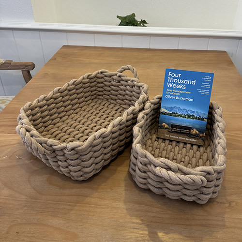 大众收纳筐手工编织Ins风