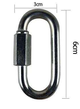 轮胎秋千配件连接带镀锌环登山扣挂钩膨胀螺丝荡秋千铁链配件五金