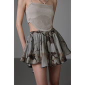 陈太太CHENTAITAI 无以幻象 印花小裙裤 清仓换季